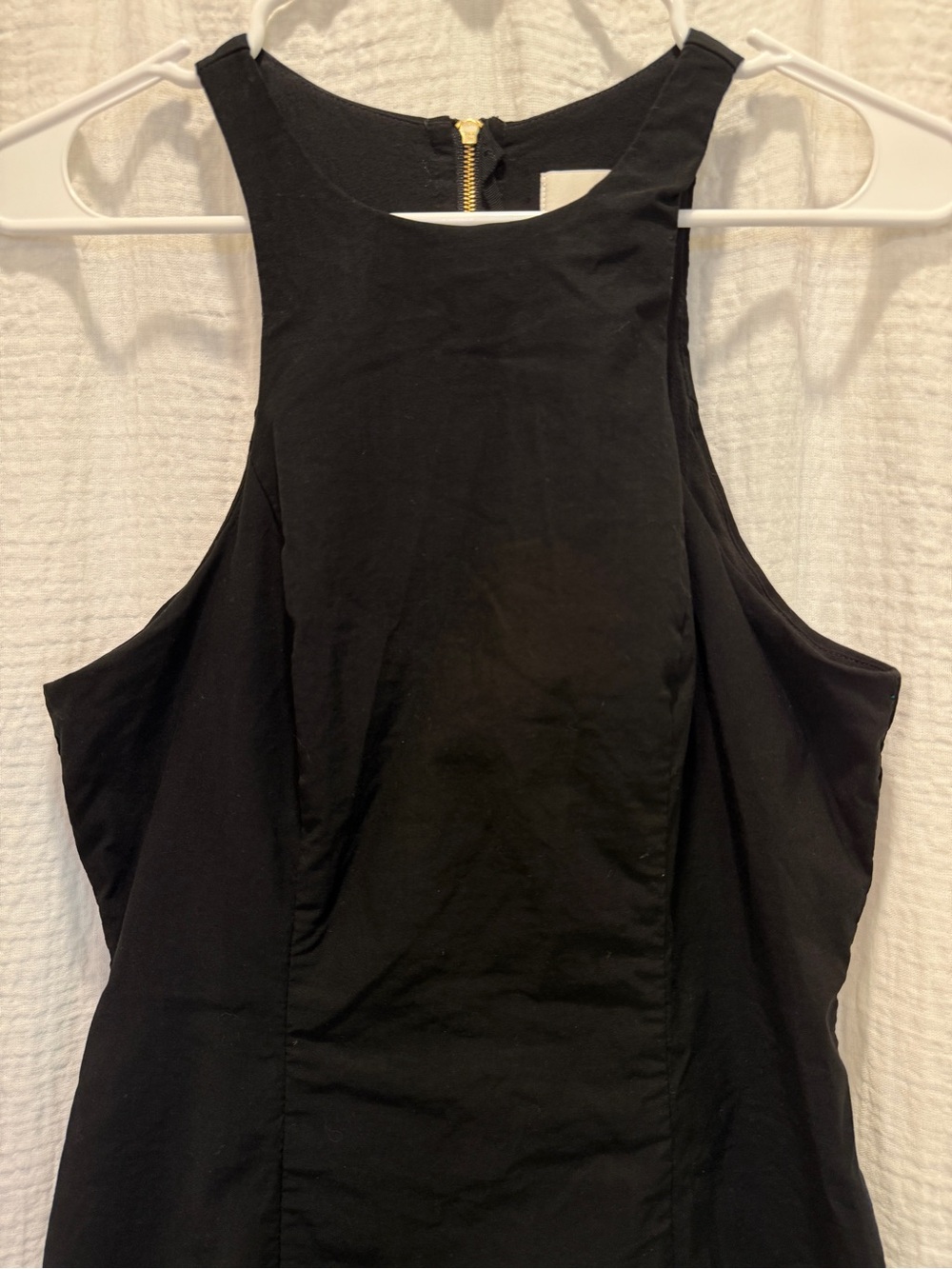 Anthropologie Maeve High Neck Halter Slim Mini Dress Black Size 4 - Picture 4 of 7
